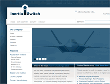 Tablet Screenshot of inertiaswitch.com